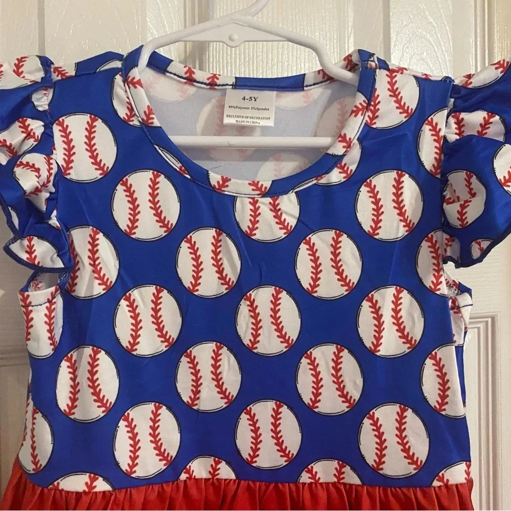 New Girl’s Baseball Dress